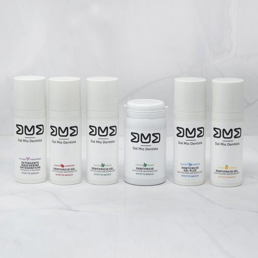 Kit COMPLETO Dentifricio Gel, Polvere e Detergente 75gx6